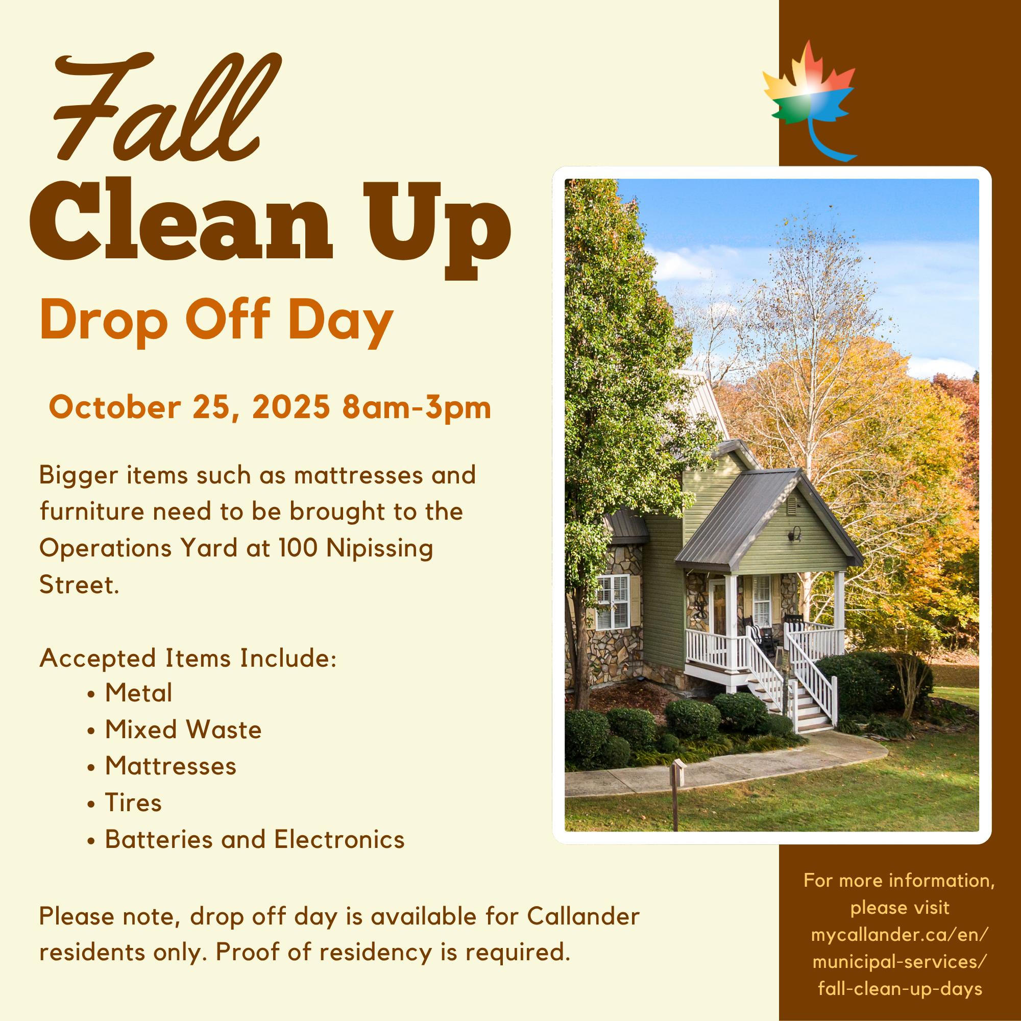 Fall Clean Up Days are Here!